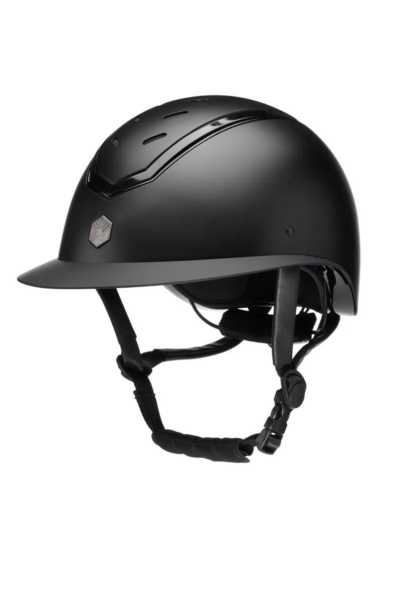 EQX by Charles Owen Kylo Helmet in Black Matte Wide Peak-1